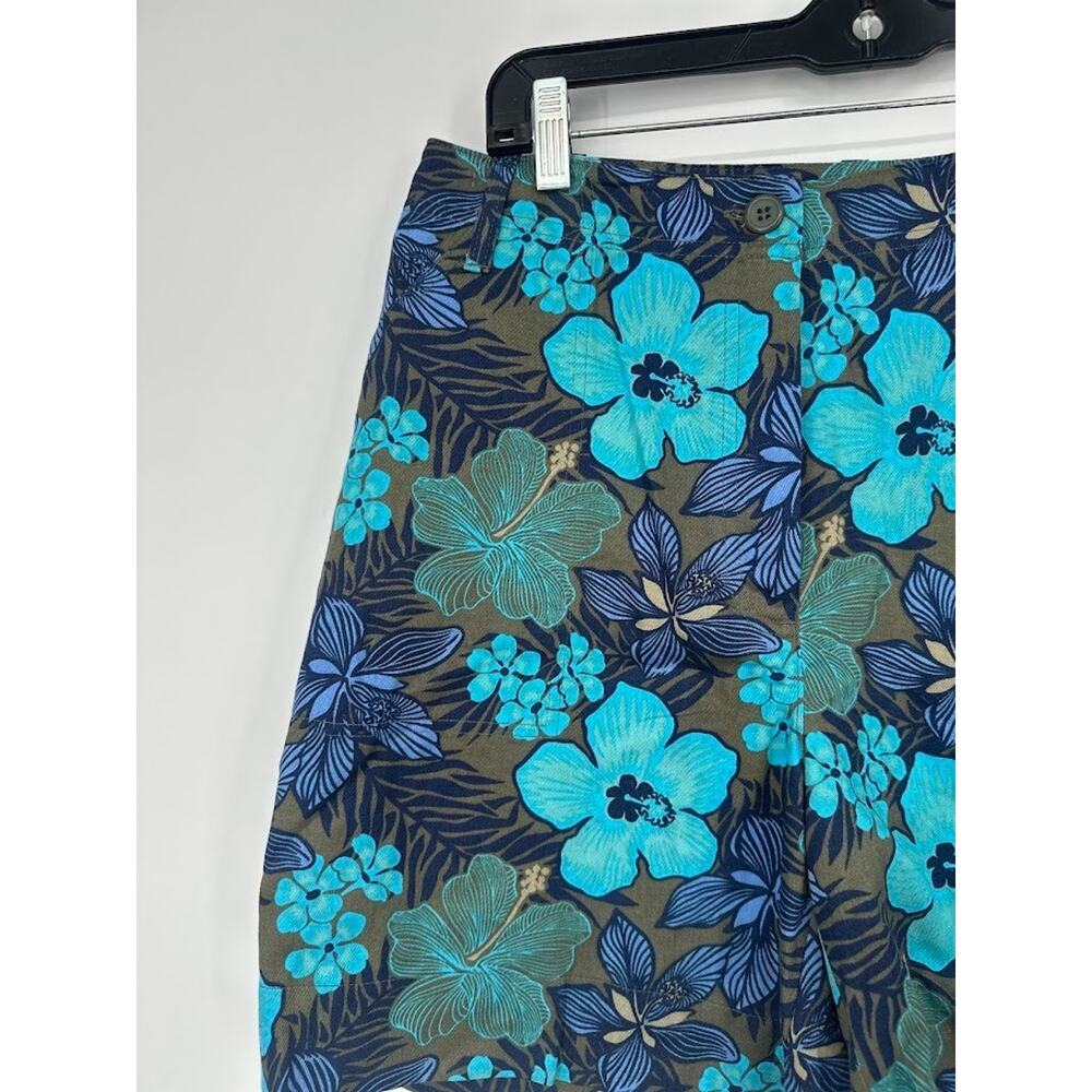 Studio Works Womens 14 Shorts Tropical Resort Floral Cruise‎ Vacation Travel 7" - Picture 2 of 8